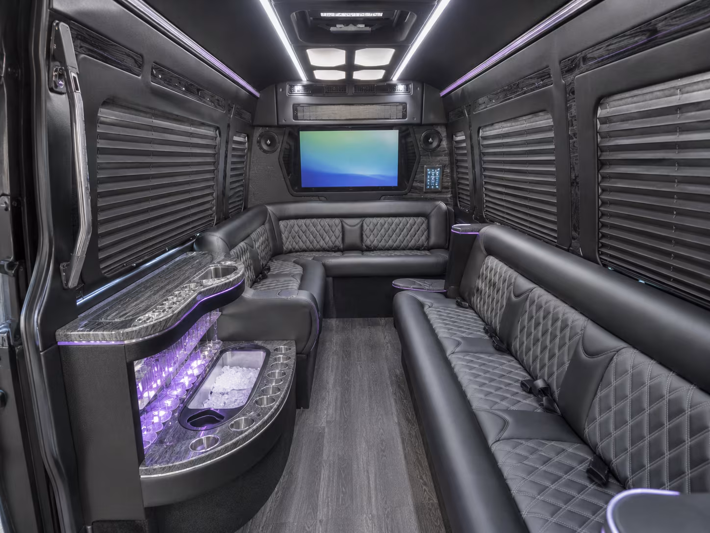 elizabeth party bus interior