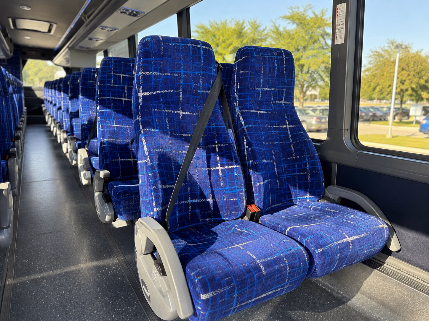 elizabeth private event transportation onboard seating